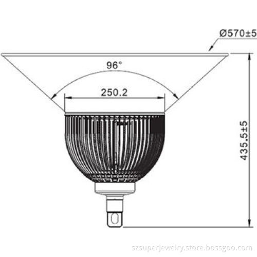 LED high bay light, 150W